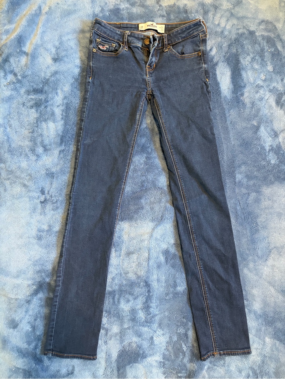 Hollister Skinny Jeans in Dark Blue Denim